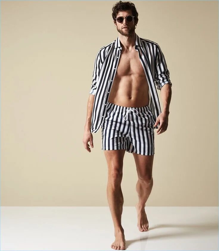 Пляжная мода 2024 мужская Summer Up in Soft Hued Swimwear from Reiss Best mens fashion, Mens clothing styl