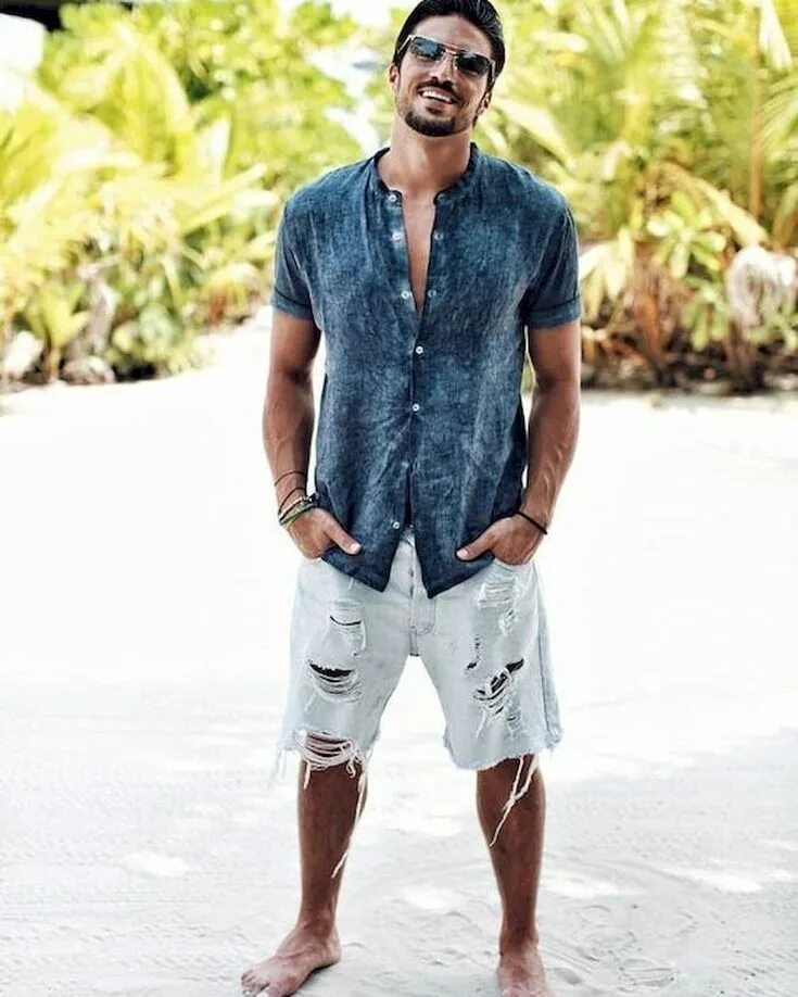 Пляжная мода 2024 мужская Pin by EveryDayMen's Fashion on Mode homme Summer outfits men, Beach outfit men,