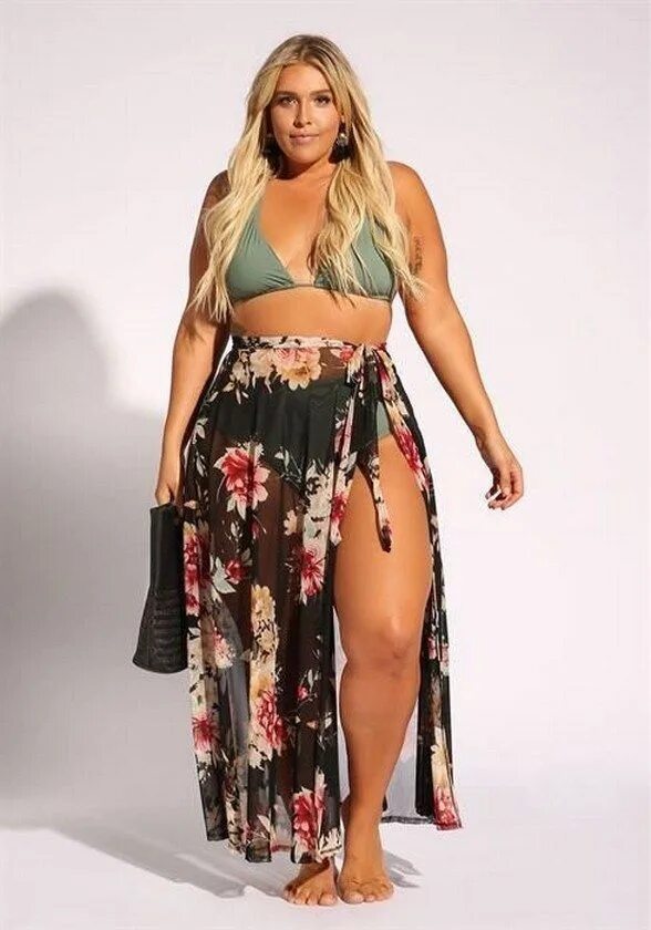 Пляжная мода 2024 женская для полных Pin by Estella Herman on plus size outfits Plus size outfits, Outfits, Plus size