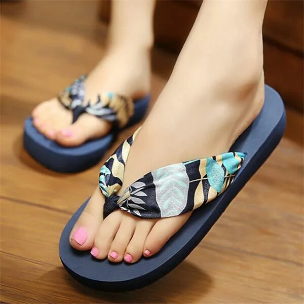 Пляжная обувь фото Bohemian Women Summer Ladies Sexy Beach Footwear Flip Flops Fashion Sweet Slippe
