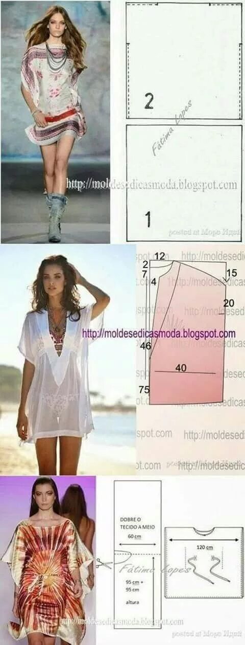Пляжная одежда выкройки Pin on Patrones Sewing dresses, Diy dress, Clothing patterns