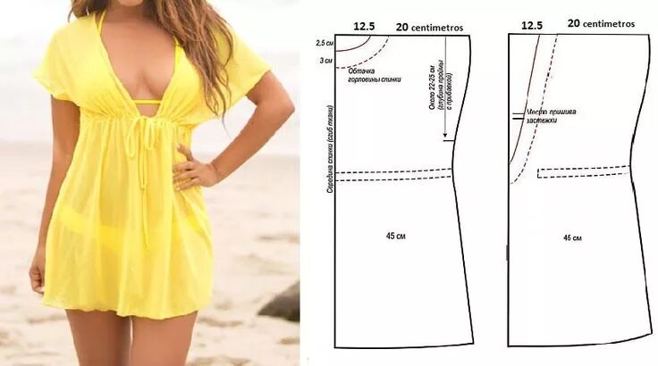 Пляжная одежда выкройки Pin em Patrones de costura