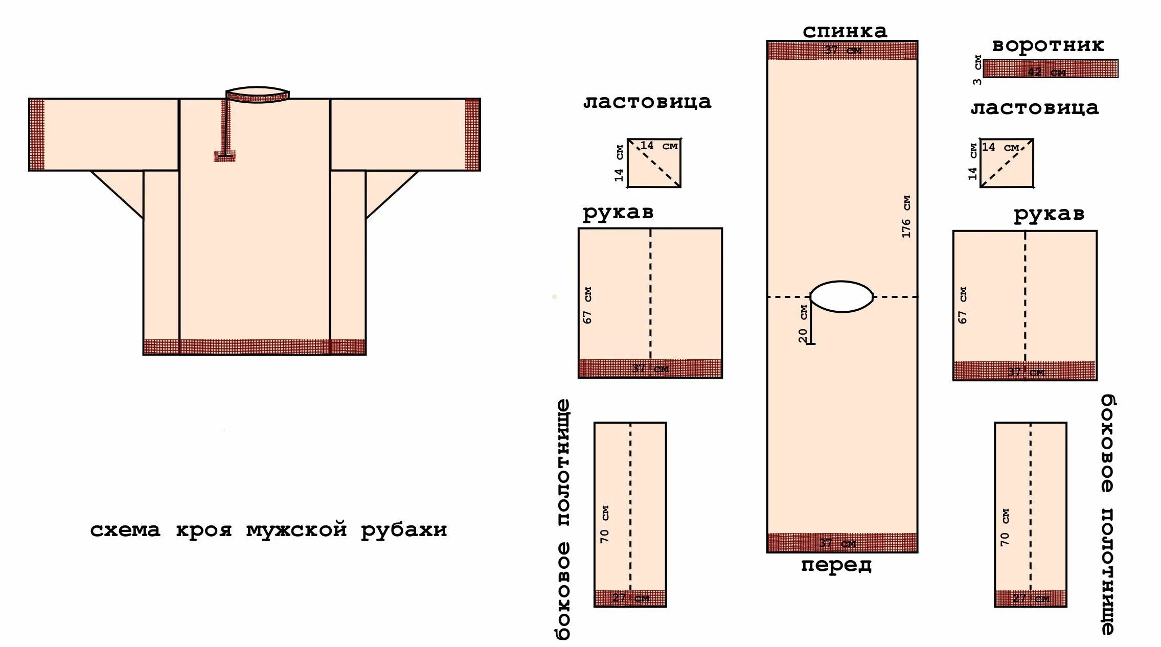 Пляжная рубашка мужская выкройка Русская народная рубаха косоворотка своими руками на Масленицу, на Новый год, вы