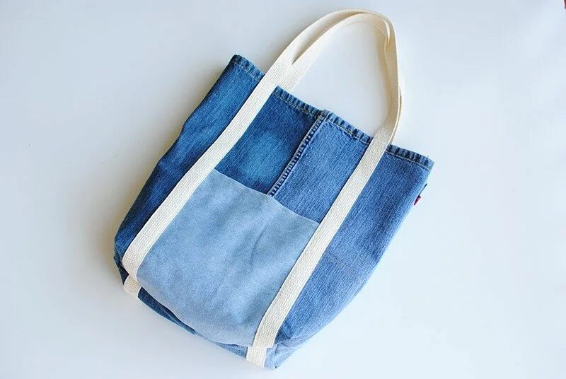 Пляжная сумка из джинс выкройка Earth Day DIY: Tote Bag from Upcycled Jeans - Stitching Sewcial Alte jeans tasch