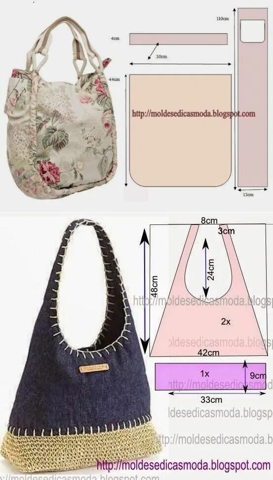 Пляжная сумка из джинсы выкройка сумки , хоть шей , хоть вяжи Tas jean, Tas denim, Tas kotak