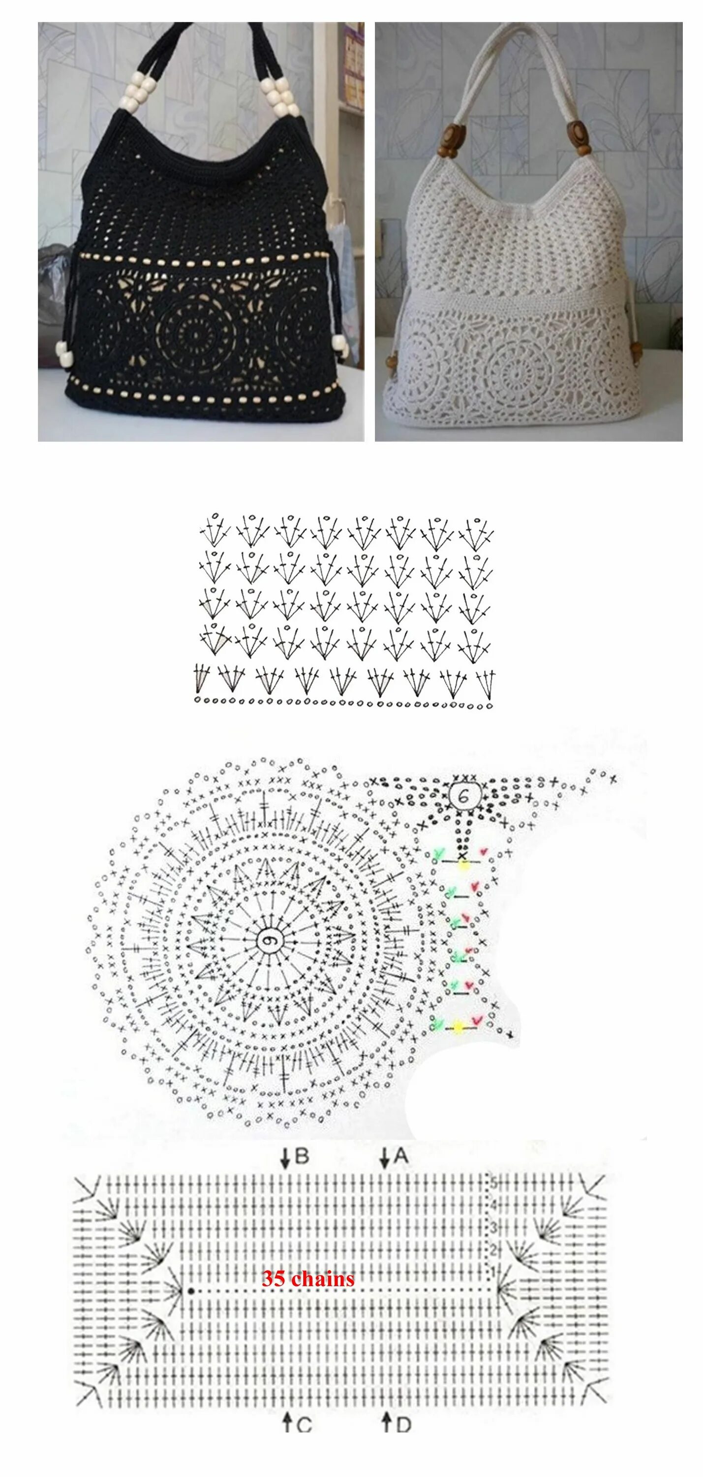 Пляжная сумка крючком схема Pin on Crochet bag