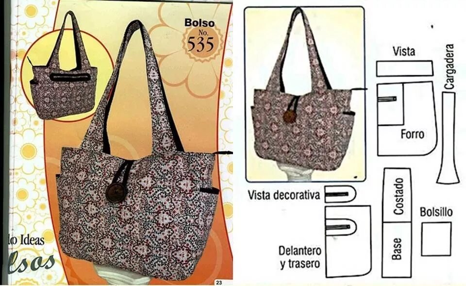 Пляжная сумка своими руками сшить с выкройками Pin en Patchwork-Taschen