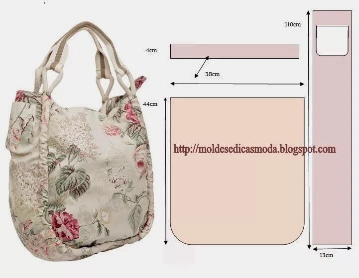 Пляжная сумка своими руками сшить с выкройками Moldes Moda por Medida Molde de cartera, Patrones de bolso, Bolsos cartera