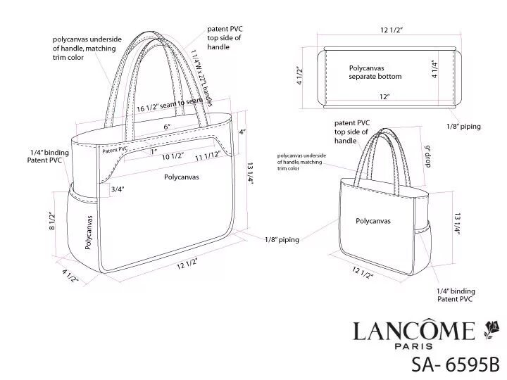 Пляжная сумка выкройка с размерами Promotional Handbags and Packaging by Jessica Tong-Ahn at Coroflot.com Leather w