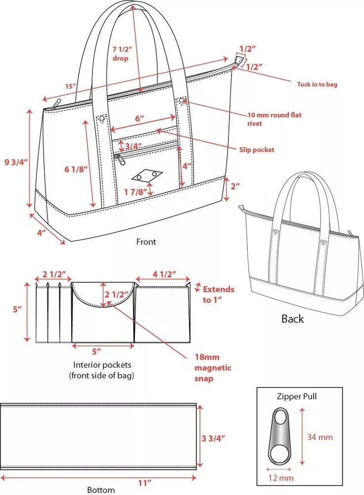 Пляжная сумка выкройка с размерами Costurar sacolas, Padrões sacola, Bag quilt