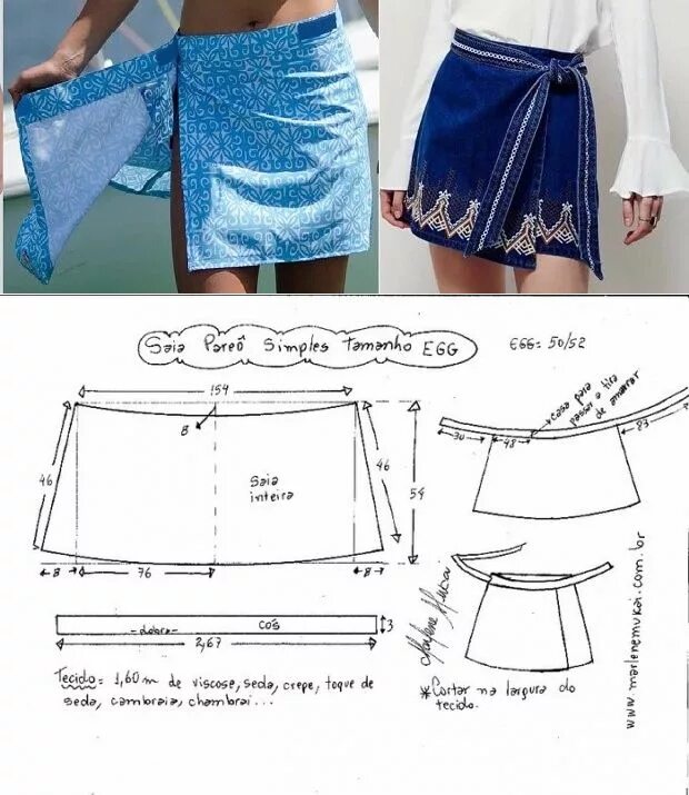 Пляжная юбка на завязках выкройка ШИТЬЕ И КРОЙ Sewing skirts, Fashion sewing, Skirt patterns sewing