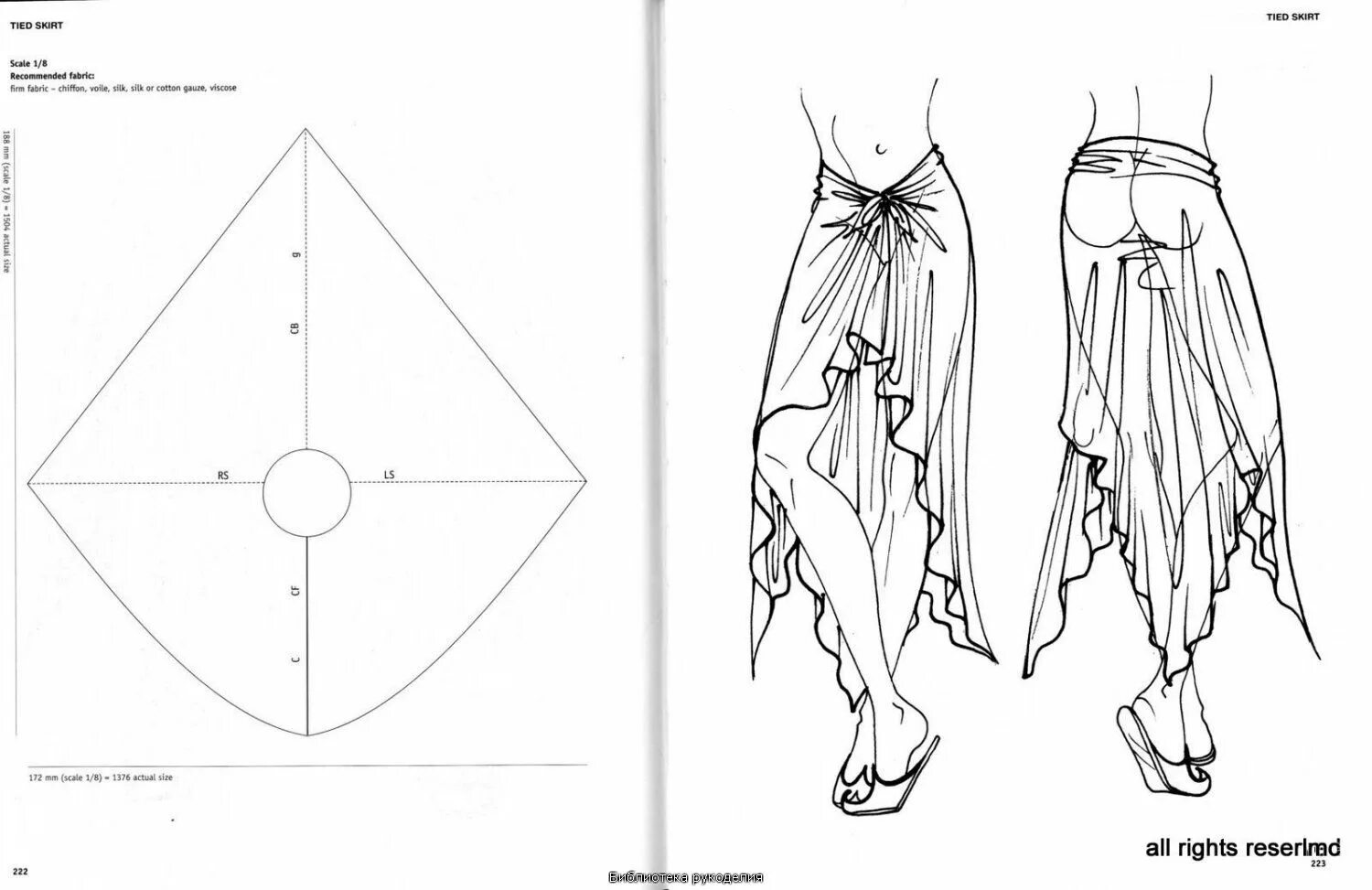 Пляжная юбка на завязках выкройка Pin on Крой-08 Юбки Брюки Skirts Trousers Patterns Sewing design, Fashion sewing
