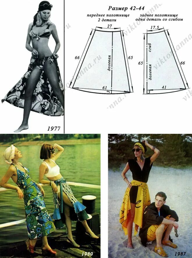 Пляжная юбка с запахом на завязках выкройка Sewing clothes patterns_Шитье_Одежда_Выкройки Одежда, Пляжная юбка, Выкройки