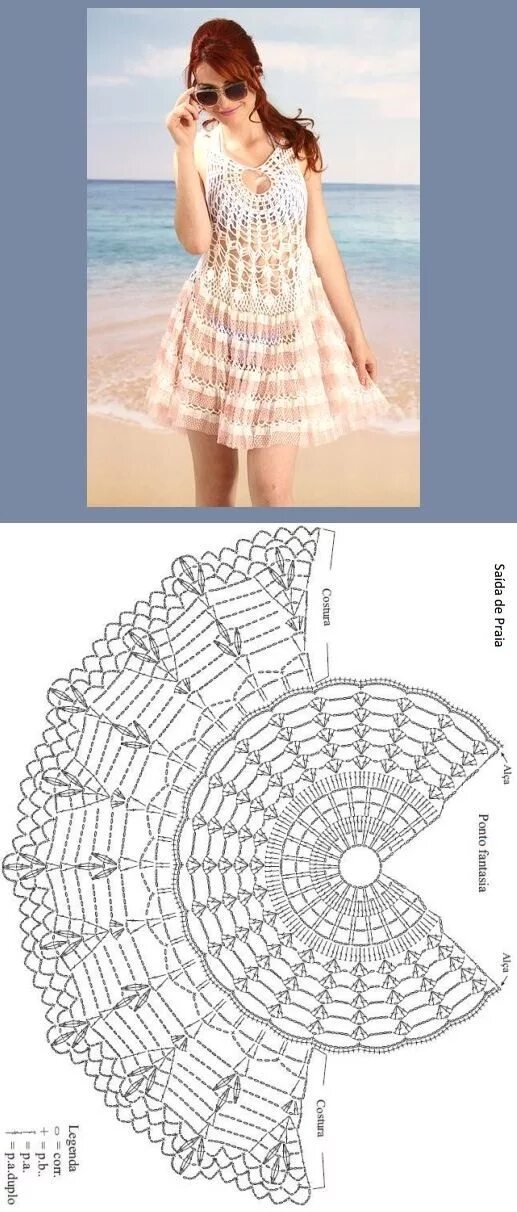 Пляжное платье крючком со схемой Crochet clothes, Crochet dress pattern, Crochet swimwear