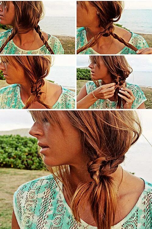Пляжные прически на средние волосы Back-to-school braided hairstyles for princesses young and old Hair styles, Side