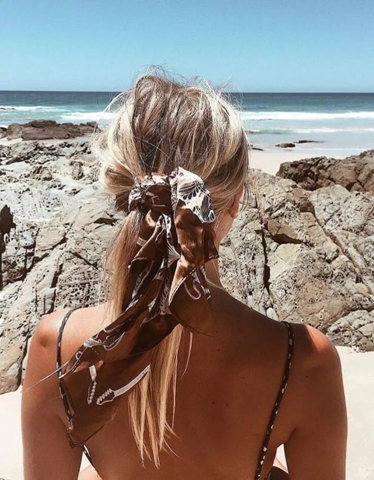 Пляжные прически на средние волосы Pin on lavagirl Hair styles, Beach hair, Braided ponytail hairstyles