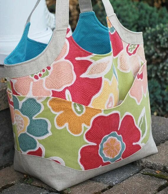 Пляжные сумки своими руками фото и выкройки Smile and Wave Tote Bag PDF Sewing Pattern Etsy in 2022 Quilted bag, Patchwork b