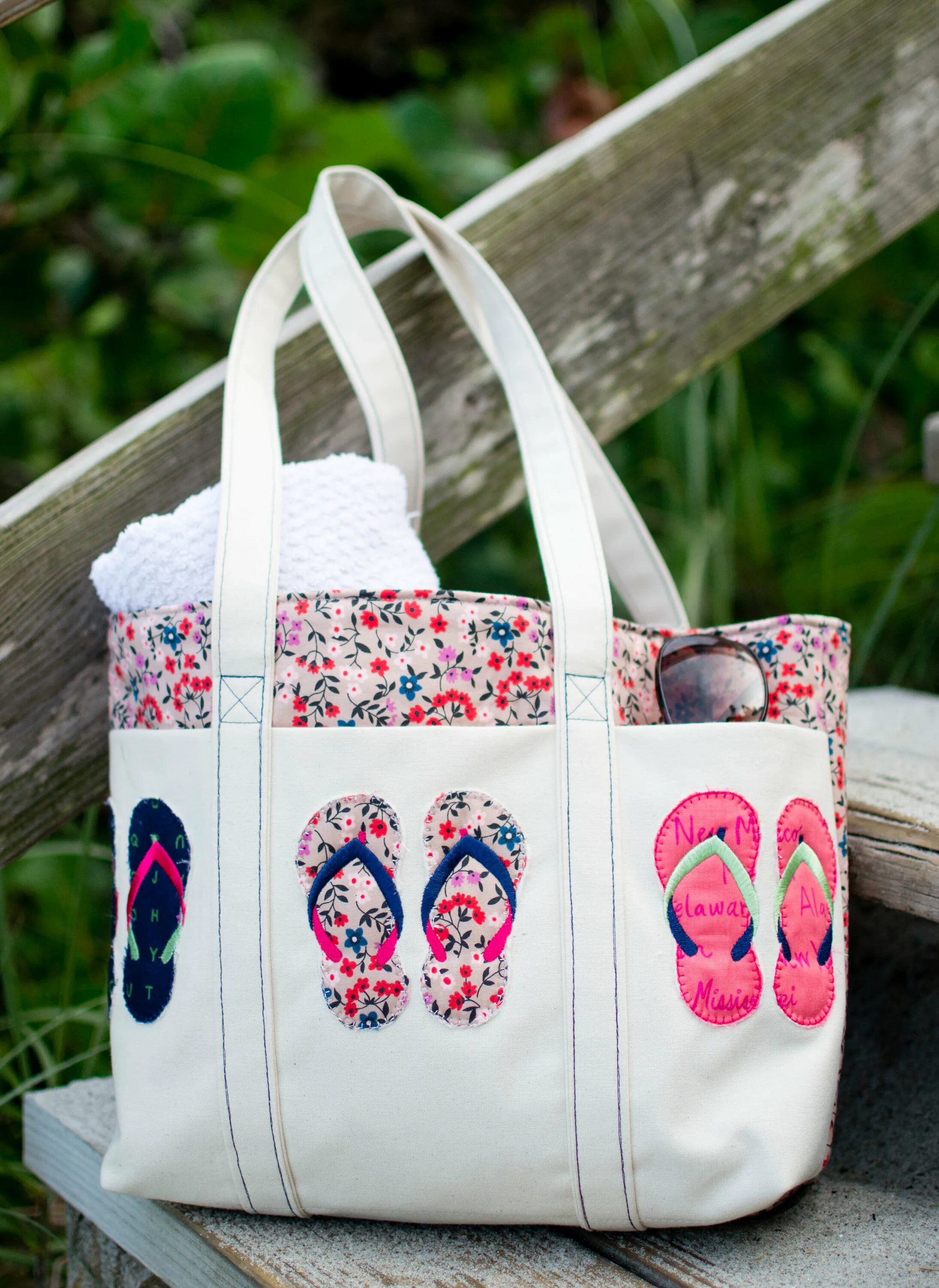 Пляжные сумки своими руками фото и выкройки flip flop tote bag Buy-62