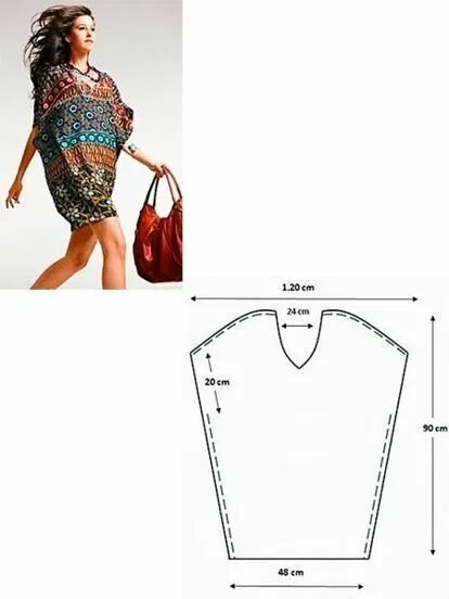 Пляжные туники сшить своими руками выкройки Пляжные туники, выкройки Crochet dress pattern, Sewing blouses, Dress sewing pat