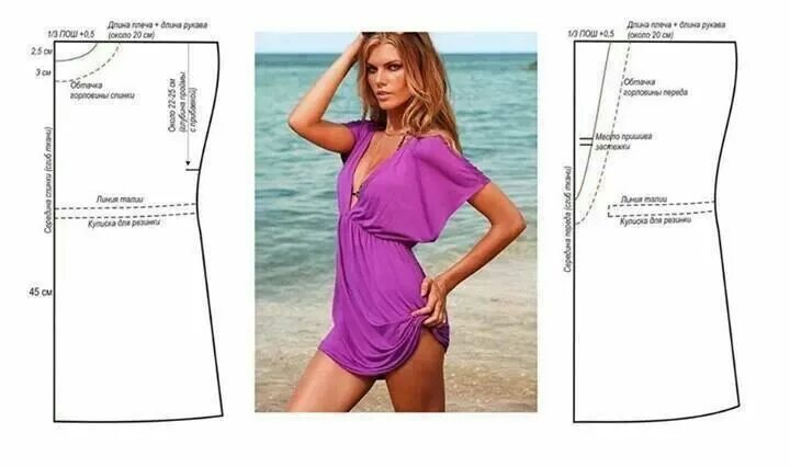 Пляжные туники сшить своими руками выкройки Pin on sewing Fashion sewing, Fashion sewing pattern, Chiffon blouses designs