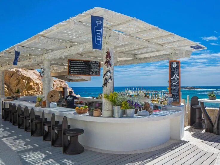Пляжный бар фото 8 Best Beachfront Restaurants and Bars in Mexico Beach restaurant design, Beach 