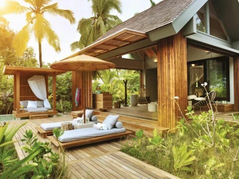 Пляжный домик мечты на pinterest фото 20 Most Remote Resorts in the World - Trips To Discover Villa design, Beach vill