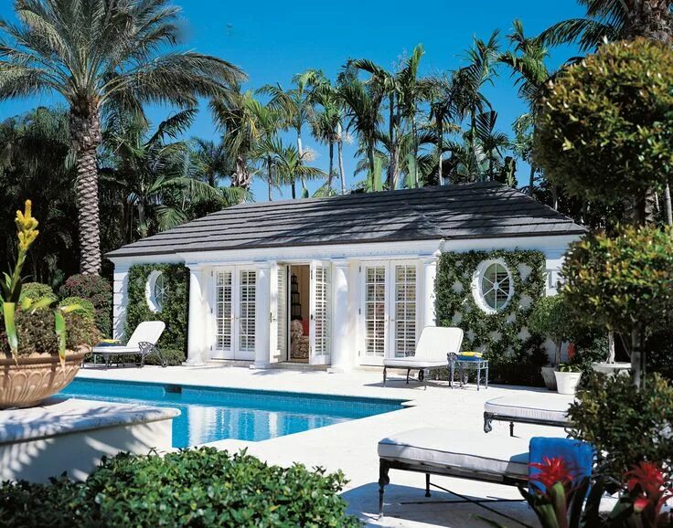 Пляжный домик мечты на pinterest фото The Glam Pad Lyxpool, Drömhus, Poolhus