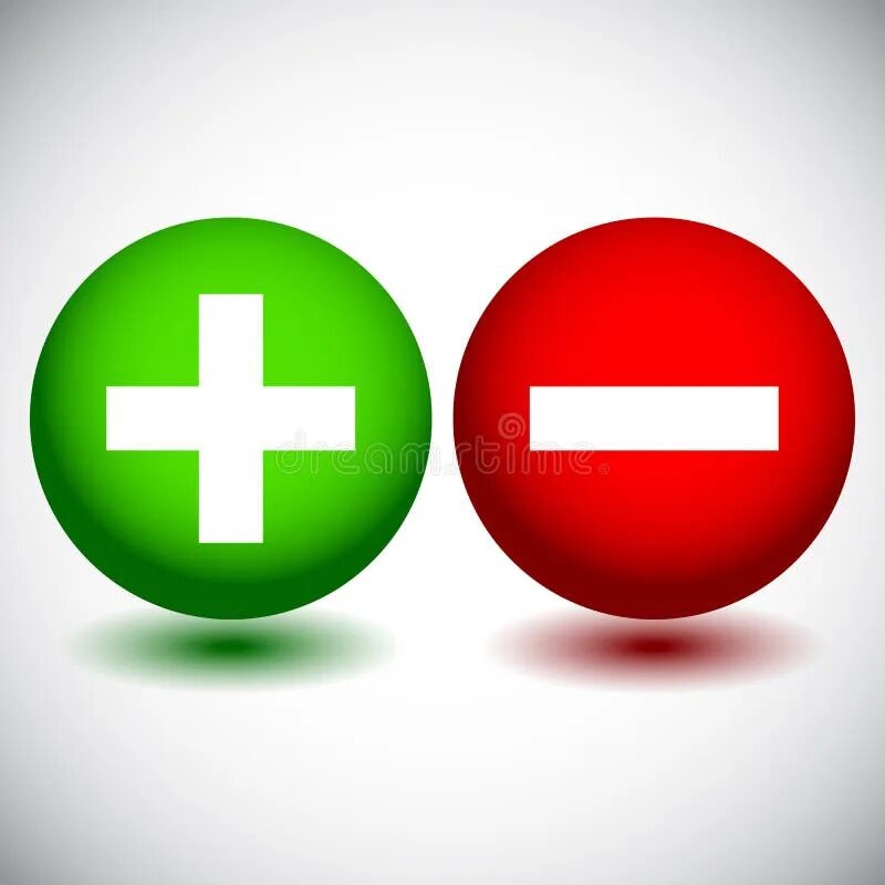 Плюс минус 1 й микрорайон 5 фото Plus and Minus Icons stock vector. Illustration of smaller - 52072492