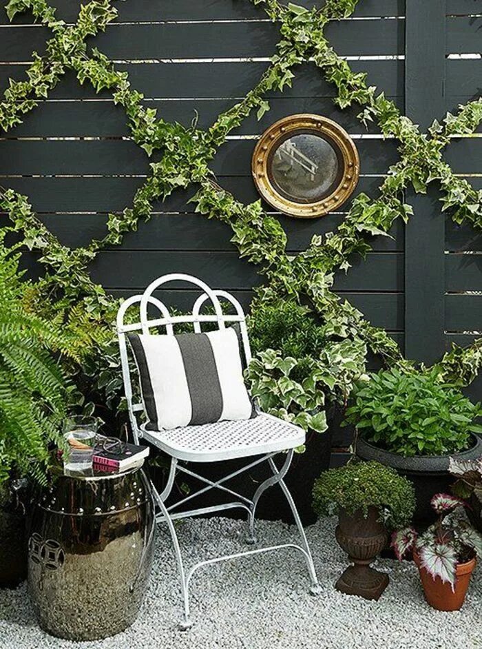 Плющ в интерьере палисадника на даче Decorate the garden fence creatively and interestingly - 33 great examples! Diy 