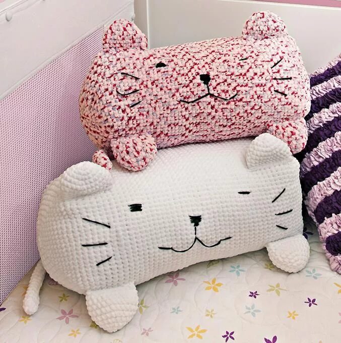 Плюшевая подушка крючком схема Pin on Crochet