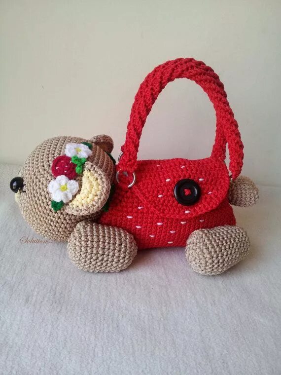 Плюшевая сумочка крючком Hey, I found this really awesome Etsy listing at https://www.etsy.com/listing/18