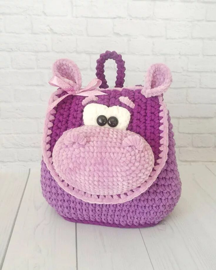 Плюшевая сумочка крючком Арт ♥ Студия - вязание крючком Брест,Беларусь Детские вещи крючком, Вязанная крю