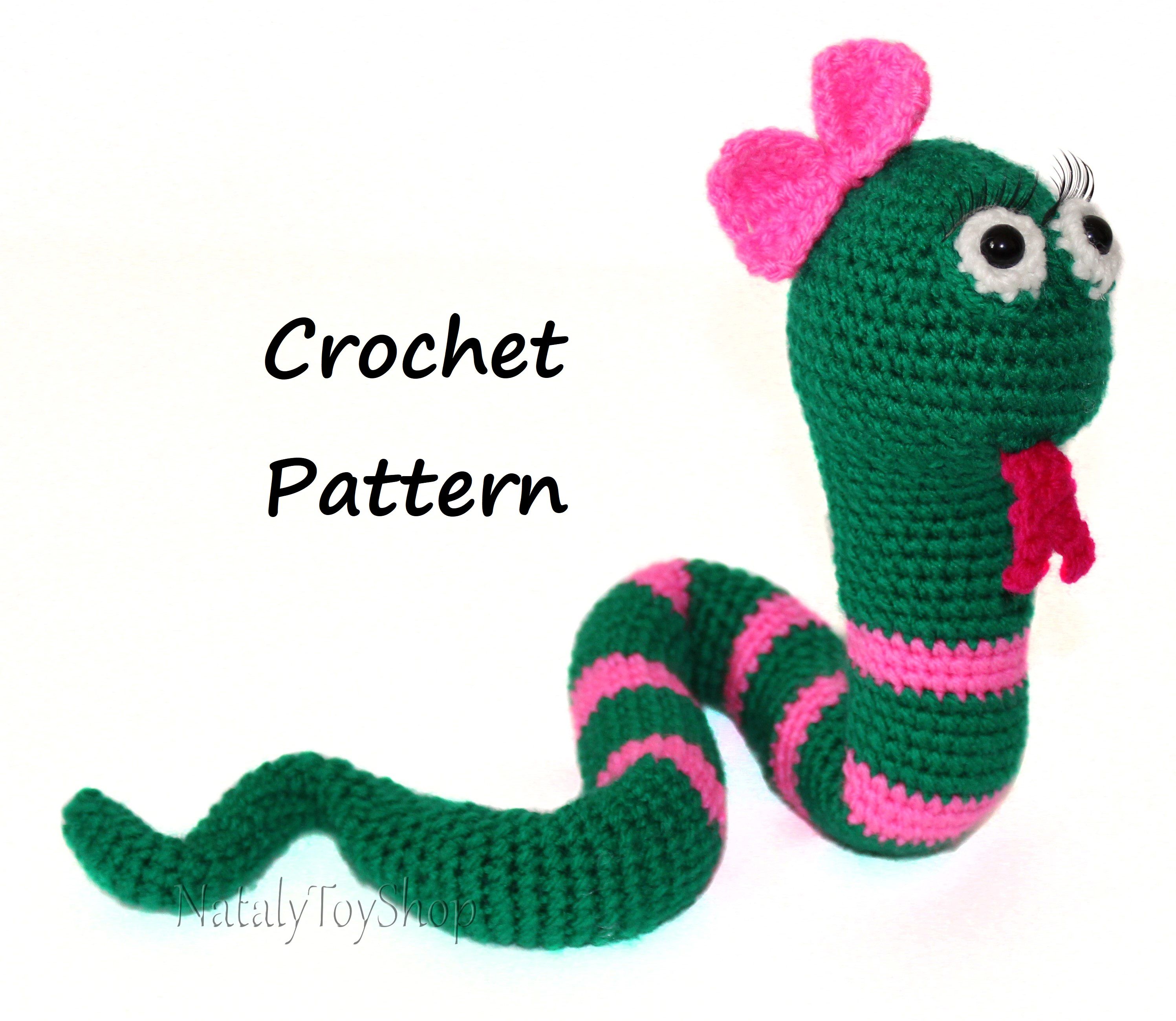 Плюшевая змейка амигуруми крючком схема Crochet pattern snake Stuffed animal patterns, Crochet patterns, Amigurumi patte