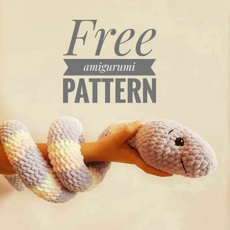 Плюшевая змейка крючком схема Adorable Crochet Snake Pattern
