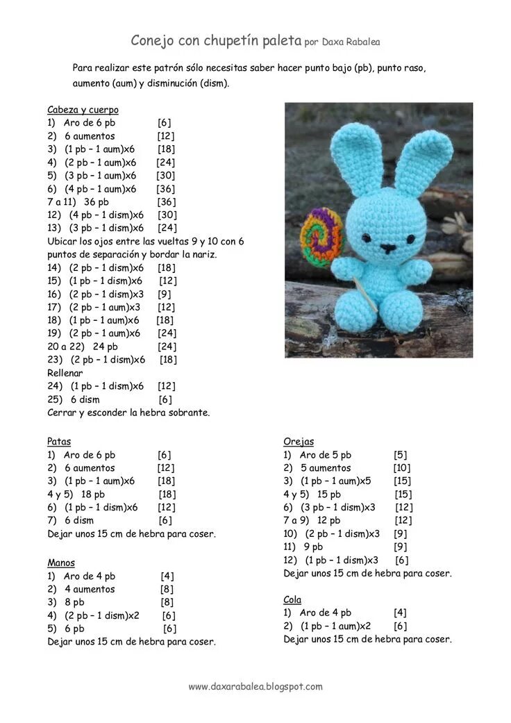Плюшевые игрушки крючком схемы бесплатно Patron conejo con chupetin crochet Amigurumi patrones gratis, Amigurumis patrone