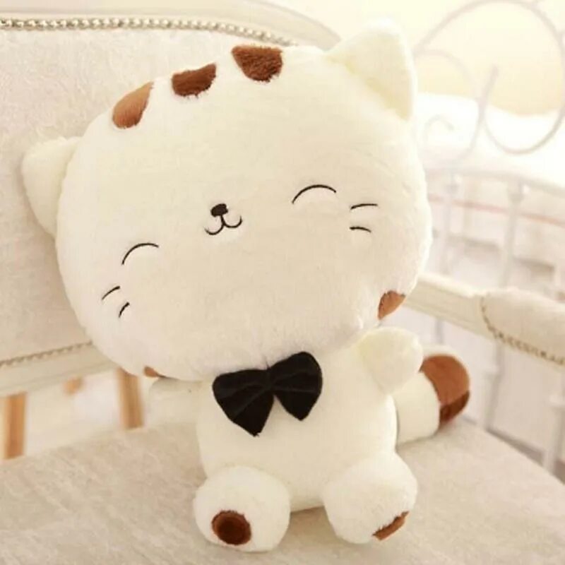 Плюшевые котики фото Купить Новые милые плюшевые игрушки Cratoon Big Face Cat Doll Rice Balls Cat Lov