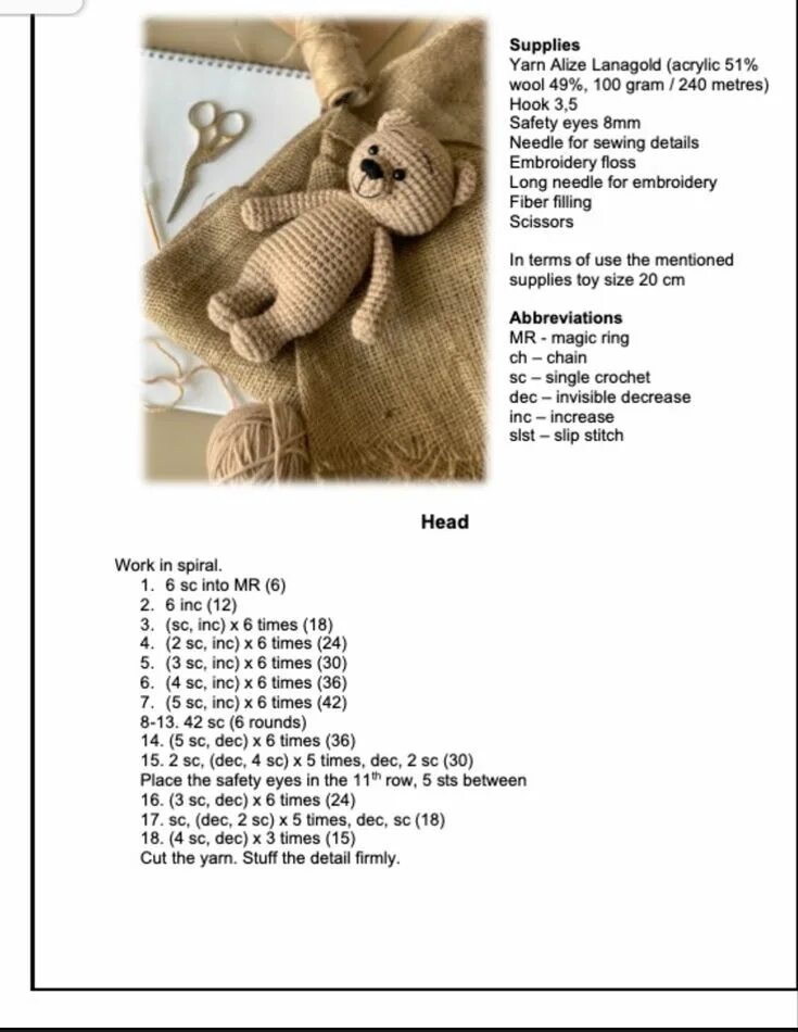 Плюшевый мишка крючком схема Simón bear 1 en 2024 Muñecos de ganchillo, Ganchillo amigurumi, Amigurumi