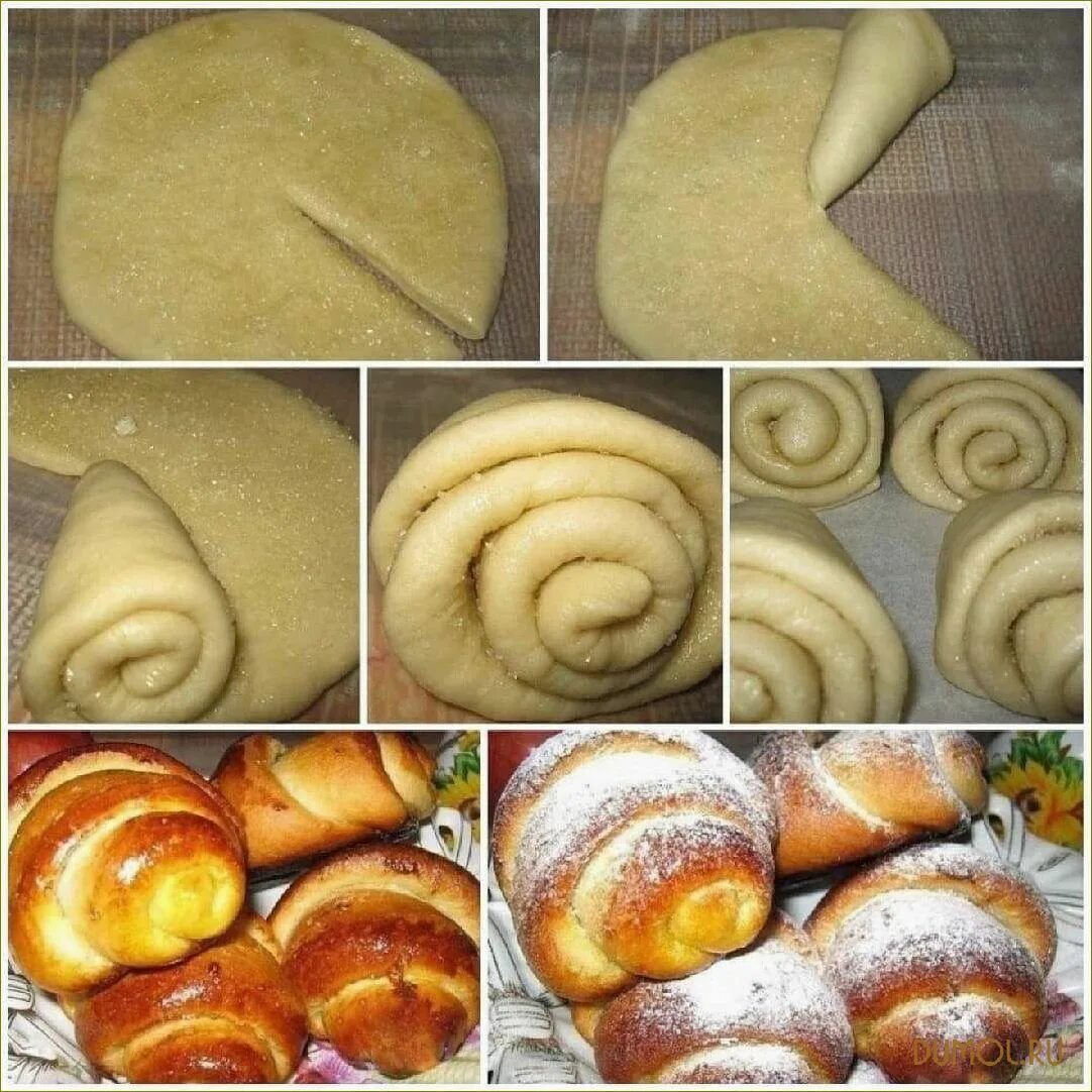 Плюшки рецепты с фото простые Рецепт сахарных булочек из дрожжевого теста