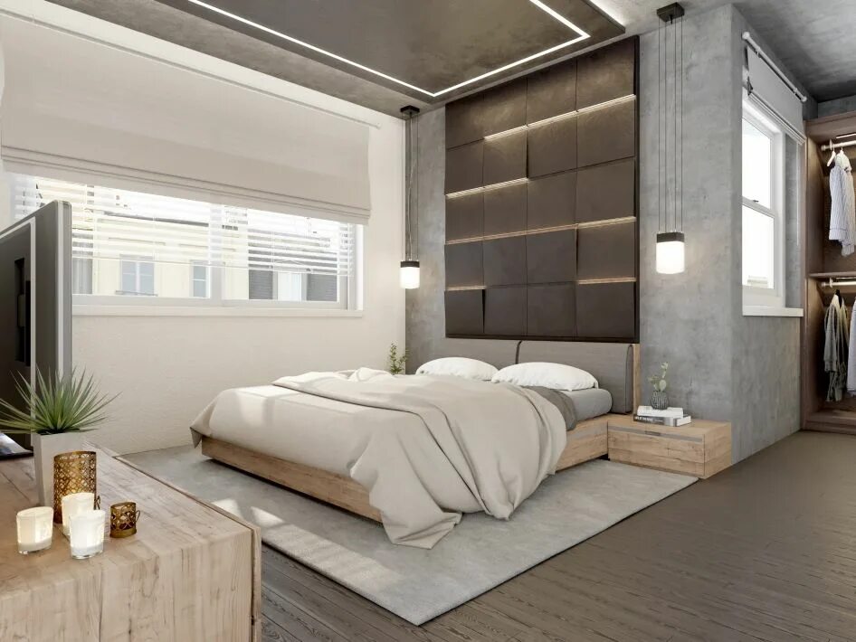 Плюсы интерьера спальни Residence part - Галерея 3ddd.ru Modern bedroom, Modern bedroom design, Contempo