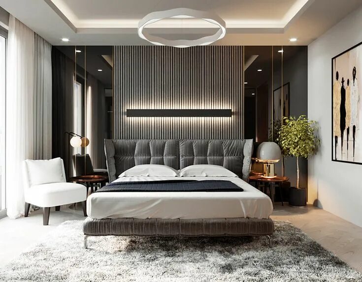 Плюсы интерьера спальни new villa concept on Behance Luxurious bedrooms, Bedroom design, Luxury bedroom 