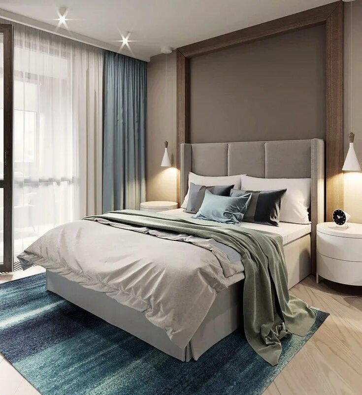 Плюсы интерьера спальни J'adore ces idées de chambre et je devais les partager avec vous! L'endroit où n