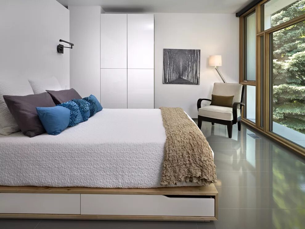 Плюсы интерьера спальни LG House - Interior - Модернизм - Спальня - Эдмонтон - от эксперта thirdstone in