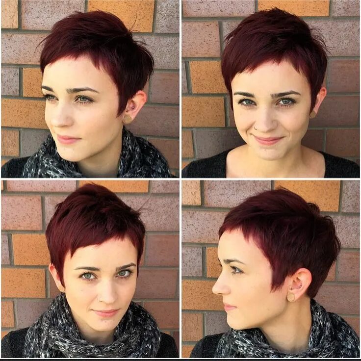 Плюсы короткой стрижки Katie Sanchez on Instagram: "Unkept pixie :) love it! New hair color and texture