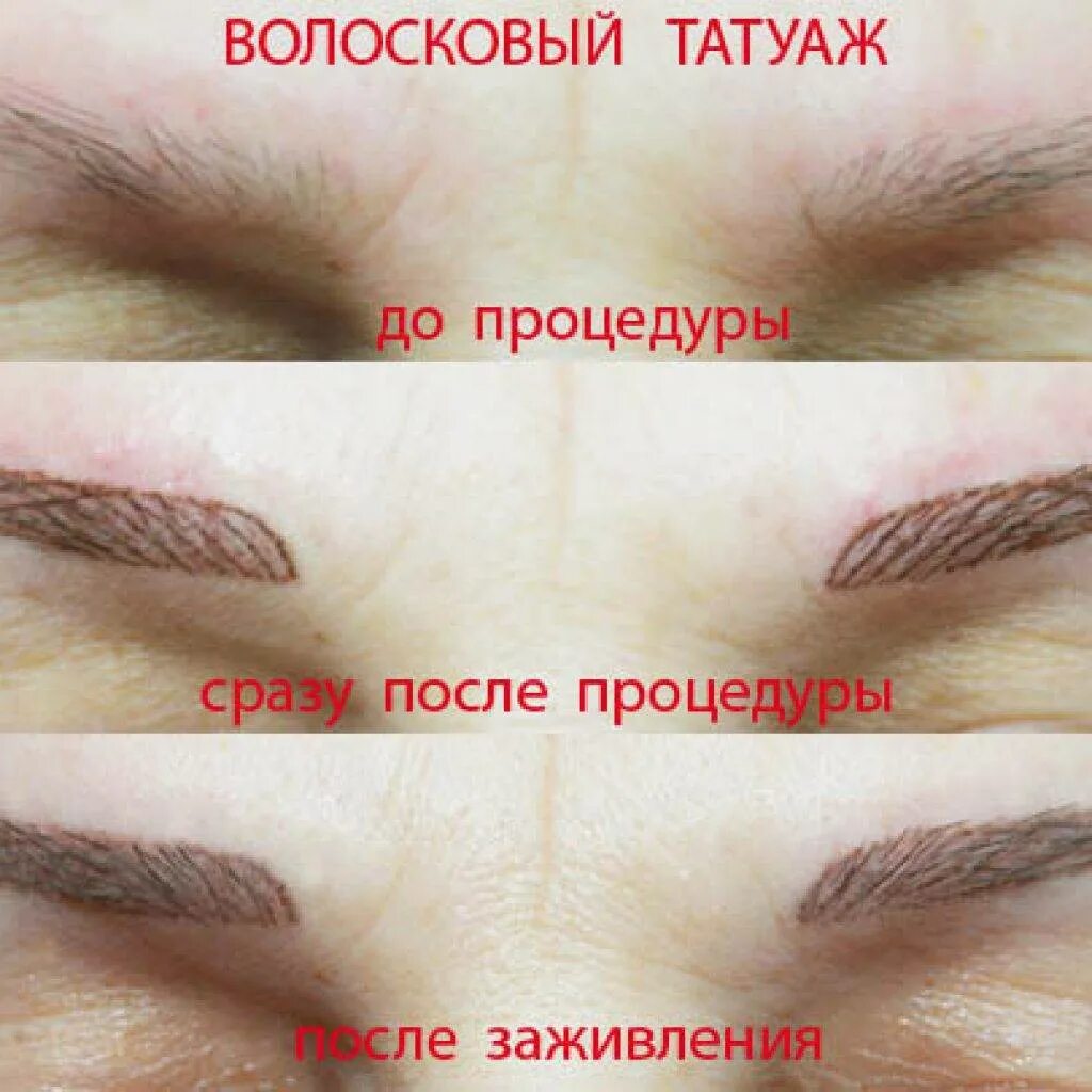 Плюсы перманентного макияжа бровей Перманентный макияж бровей волосковой техникой: фото до и после