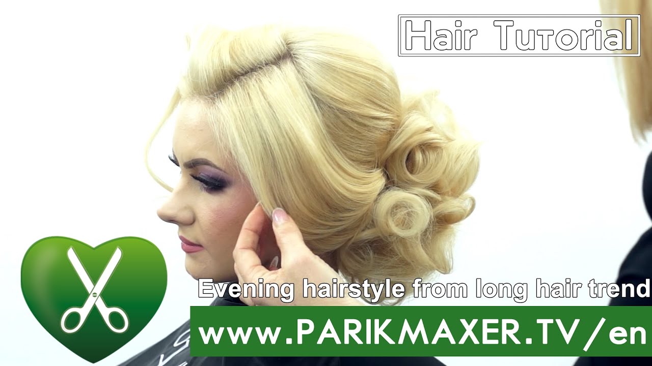 Плюсы причесок Evening hairstyle from long hair trend ♛ spring summer 2016 - YouTube