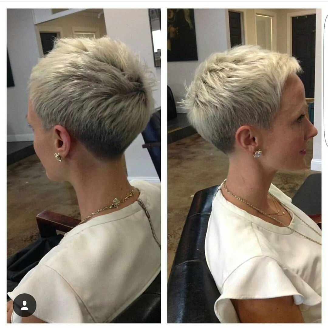 Плюсы женской короткой стрижки Pixie Cut ✂ Short Hair Style on Instagram: "Just another great #chickfade by @di