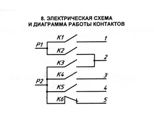 Пм 16 5 19 схема подключения Переключатель мощности ПМ-16-5-05 (в духовку)