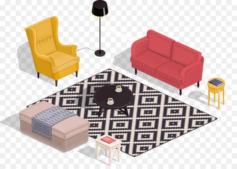 Пнг мебель для интерьера Room - House Cartoon - CleanPNG / KissPNG
