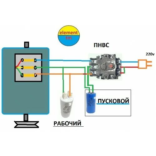 Пнвс схема подключения двигателя Купить ПНВС пускатель ☎ (050) -631-9799 на 220 в