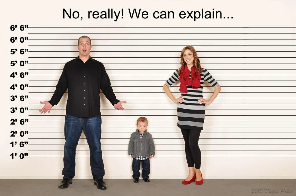 По фото понять рост Lineup Height Chart Hatfield Composite B A family portrait. Flickr